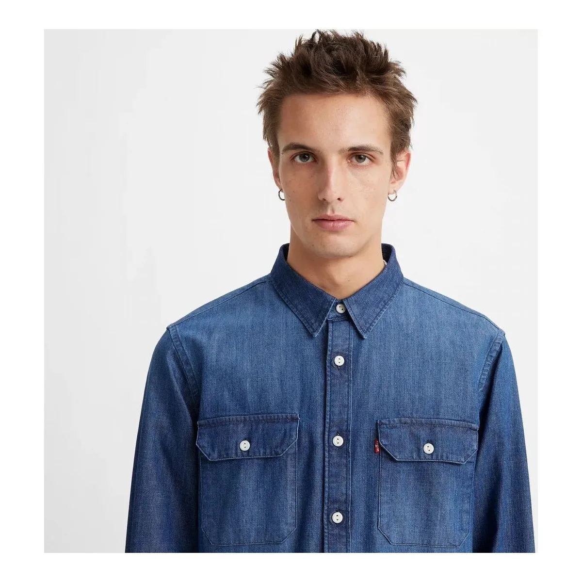 19573 0211  JACKSON WORKER OVERSHIRTSTERLING DARK WASH