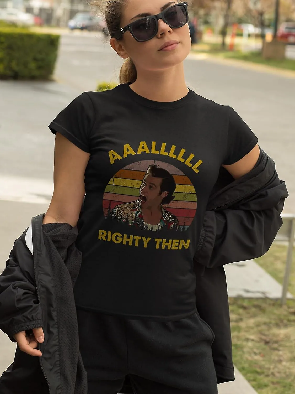 Ace Ventura When Nature Calls Alrighty Then Camiseta de estilo vintage