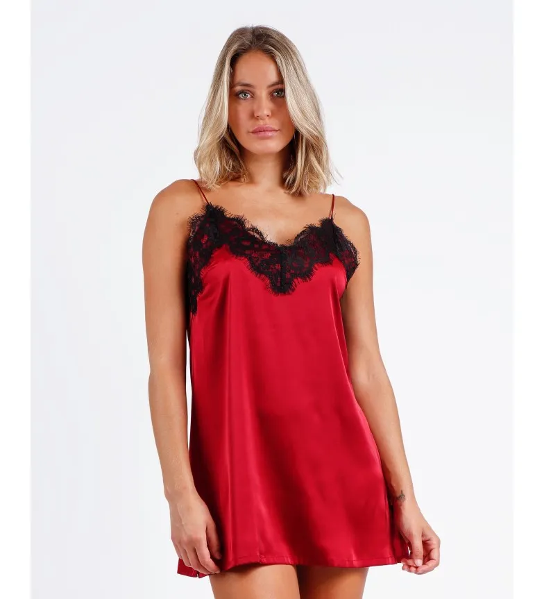 ADMAS CAMISOLA LACE ROJO