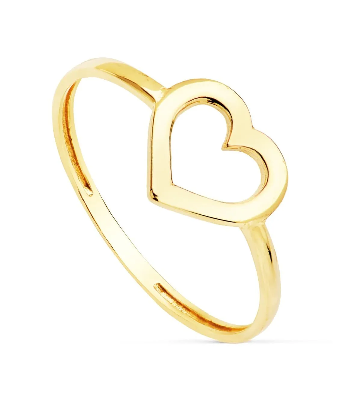 Anillo mujer Oro Amarillo 18K Corazon Lucy