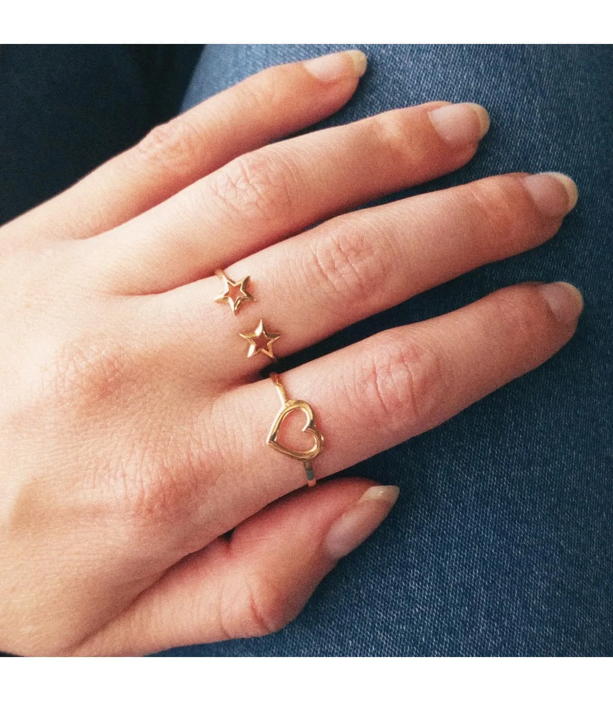Anillo mujer Oro Amarillo 18K Corazon Lucy