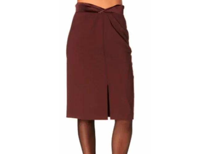 Autre Marque Falda Marrón oscuro 