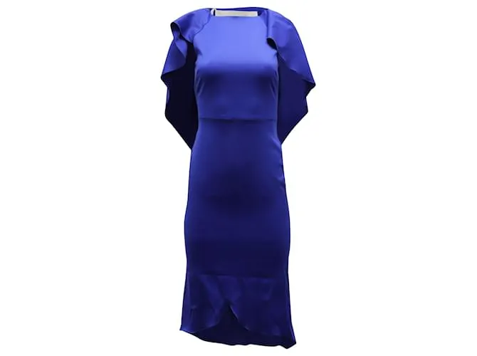 Autre Marque VESTIDO CAPA Midi Antonio Berardi De Lana Azul 