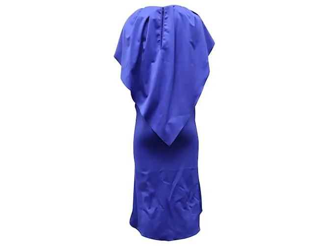 Autre Marque VESTIDO CAPA Midi Antonio Berardi De Lana Azul 