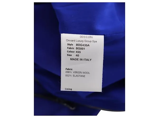 Autre Marque VESTIDO CAPA Midi Antonio Berardi De Lana Azul 