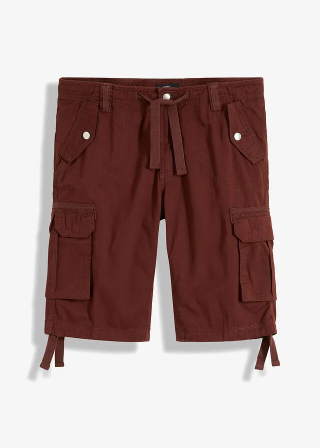 Bermudas de estilo cargo, regular fit Marrón tierra