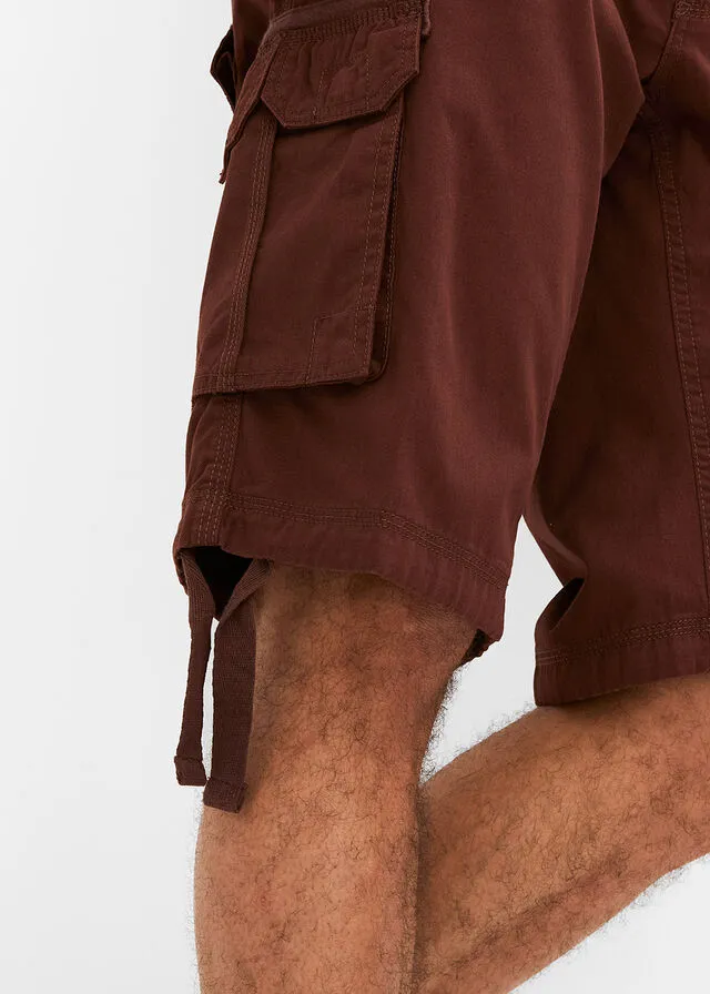 Bermudas de estilo cargo, regular fit Marrón tierra