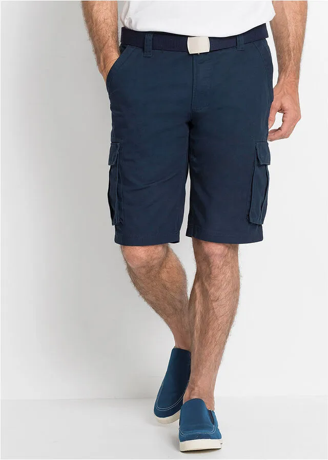 Bermudas de estilo cargo y corte holgado Azul marino