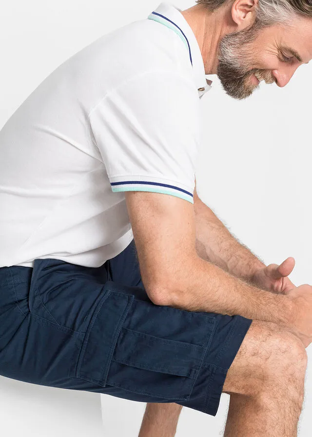 Bermudas de estilo cargo y corte holgado Azul marino