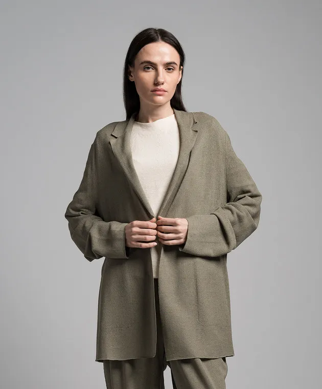 BOBOUTIC Green silk cardigan