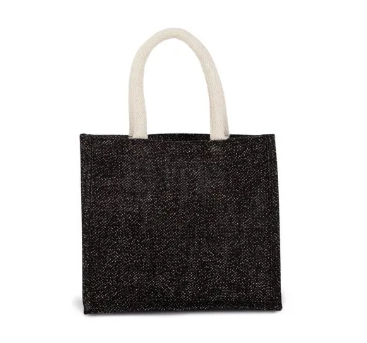 Bolsa Estilo Cesta De Tela De Yute, Modelo Mediano