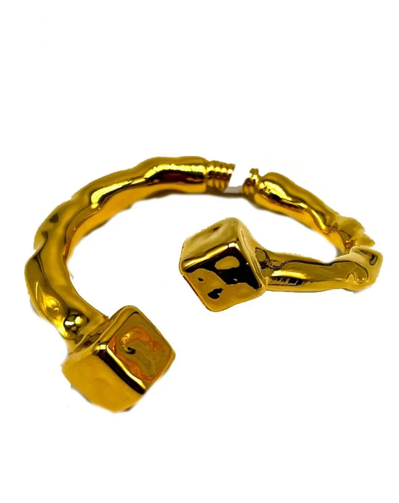 BRAZALETES DORADOS CHAPADOS EN ORO COLECCION RUBY