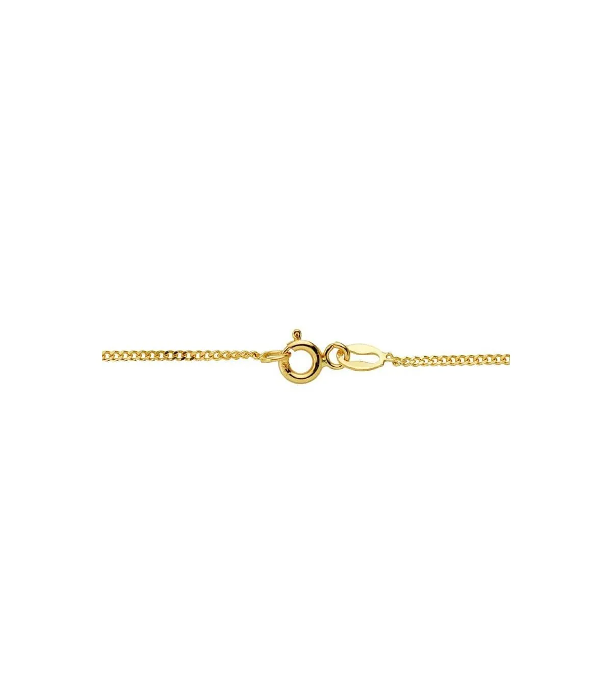 Cadena Barbada 1mm Oro 18 K 50cm