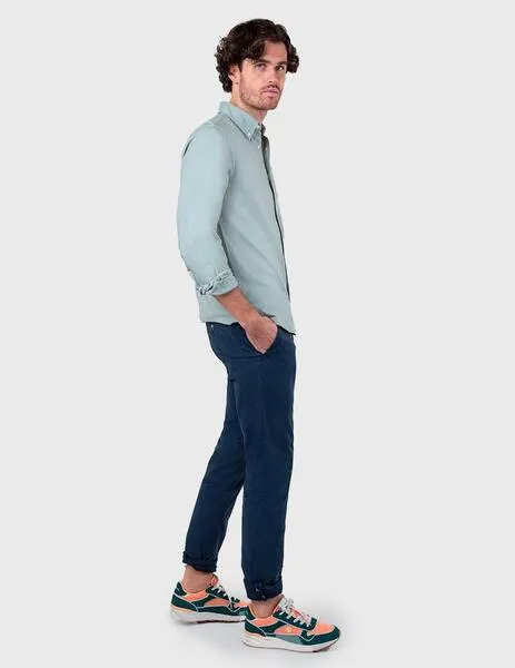 Camisa El Ganso Garment Dyed Liquen para hombre