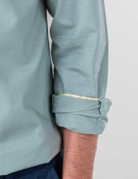 Camisa El Ganso Garment Dyed Liquen para hombre