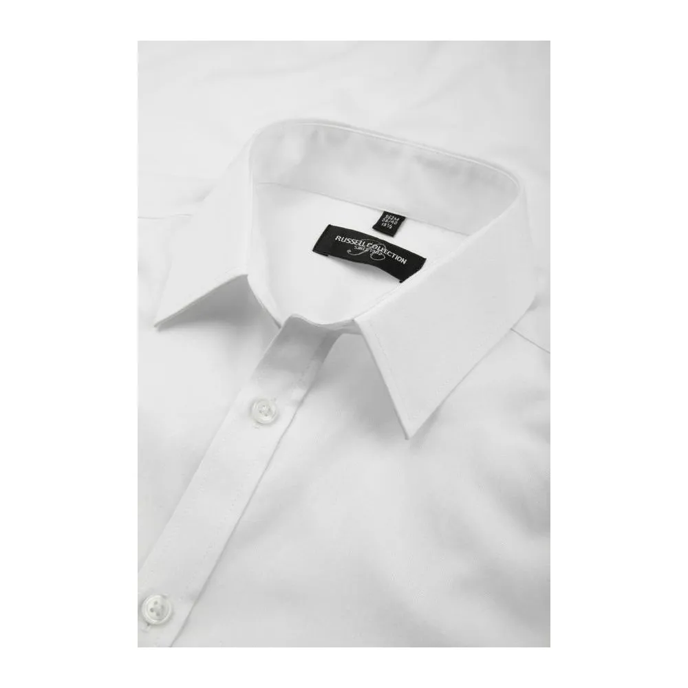 Camisa en espiguilla manga larga hombre
