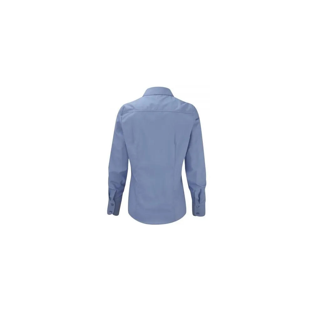 Camisa Popelina manga larga mujer