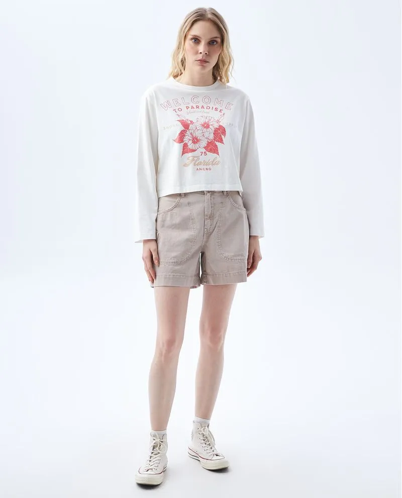 Camiseta manga larga para mujer