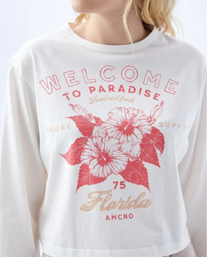 Camiseta manga larga para mujer