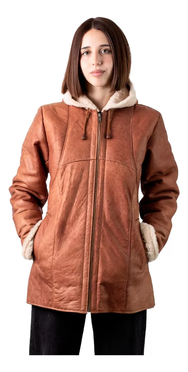 CAMPERA DE CUERO DE OVEJA DE MUJER SUELA  MODELO: 302