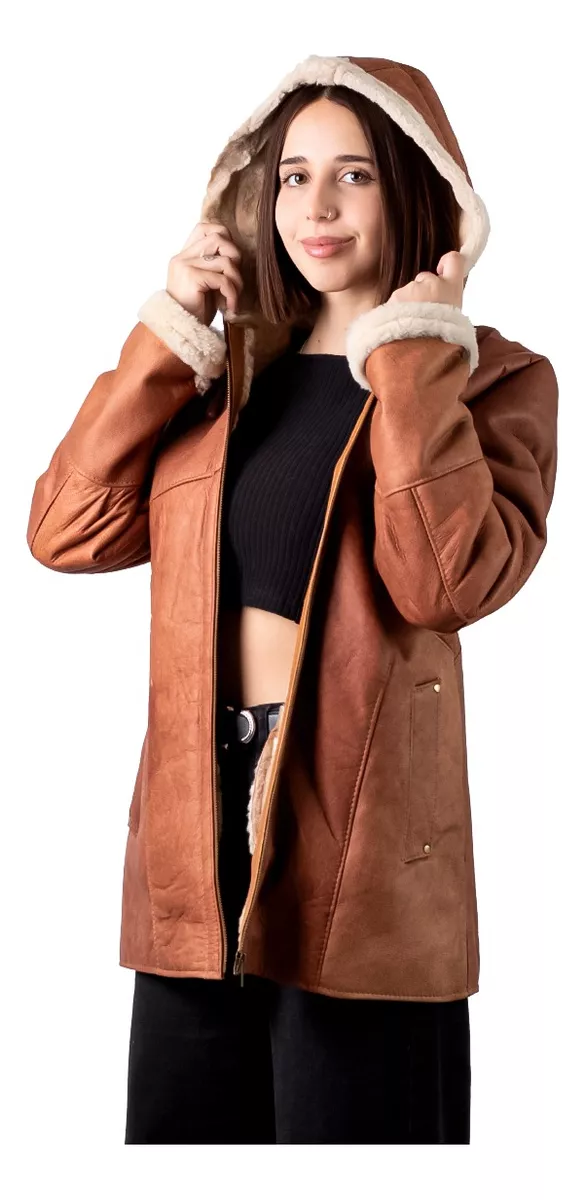 CAMPERA DE CUERO DE OVEJA DE MUJER SUELA  MODELO: 302