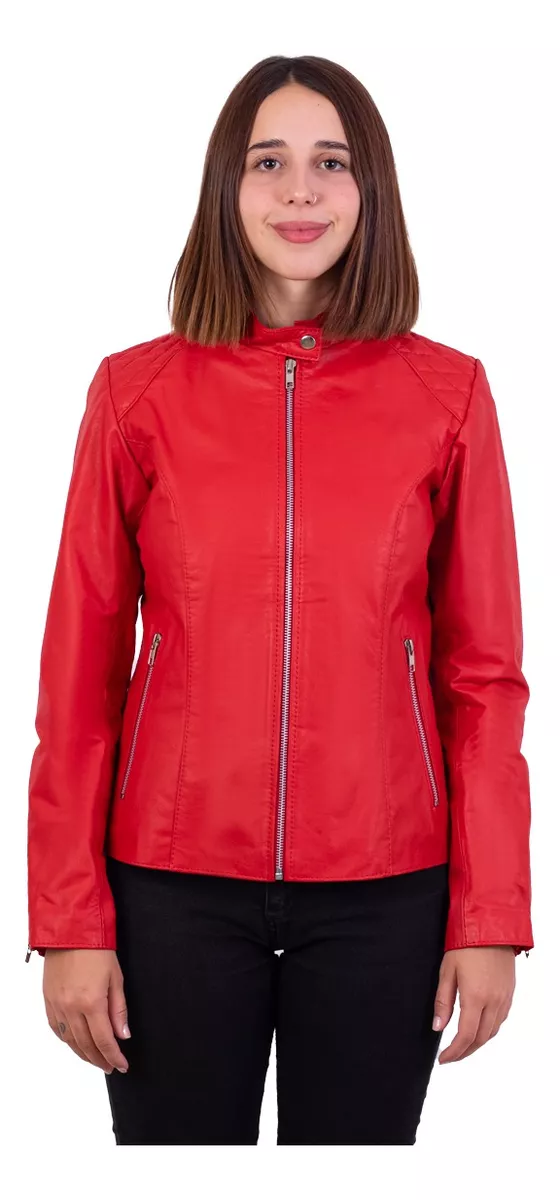 CAMPERA DE CUERO VACUNO 100% LEGITIMO DE MUJER  ART: 335