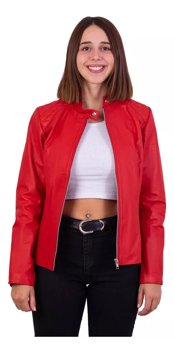 CAMPERA DE CUERO VACUNO 100% LEGITIMO DE MUJER  ART: 335