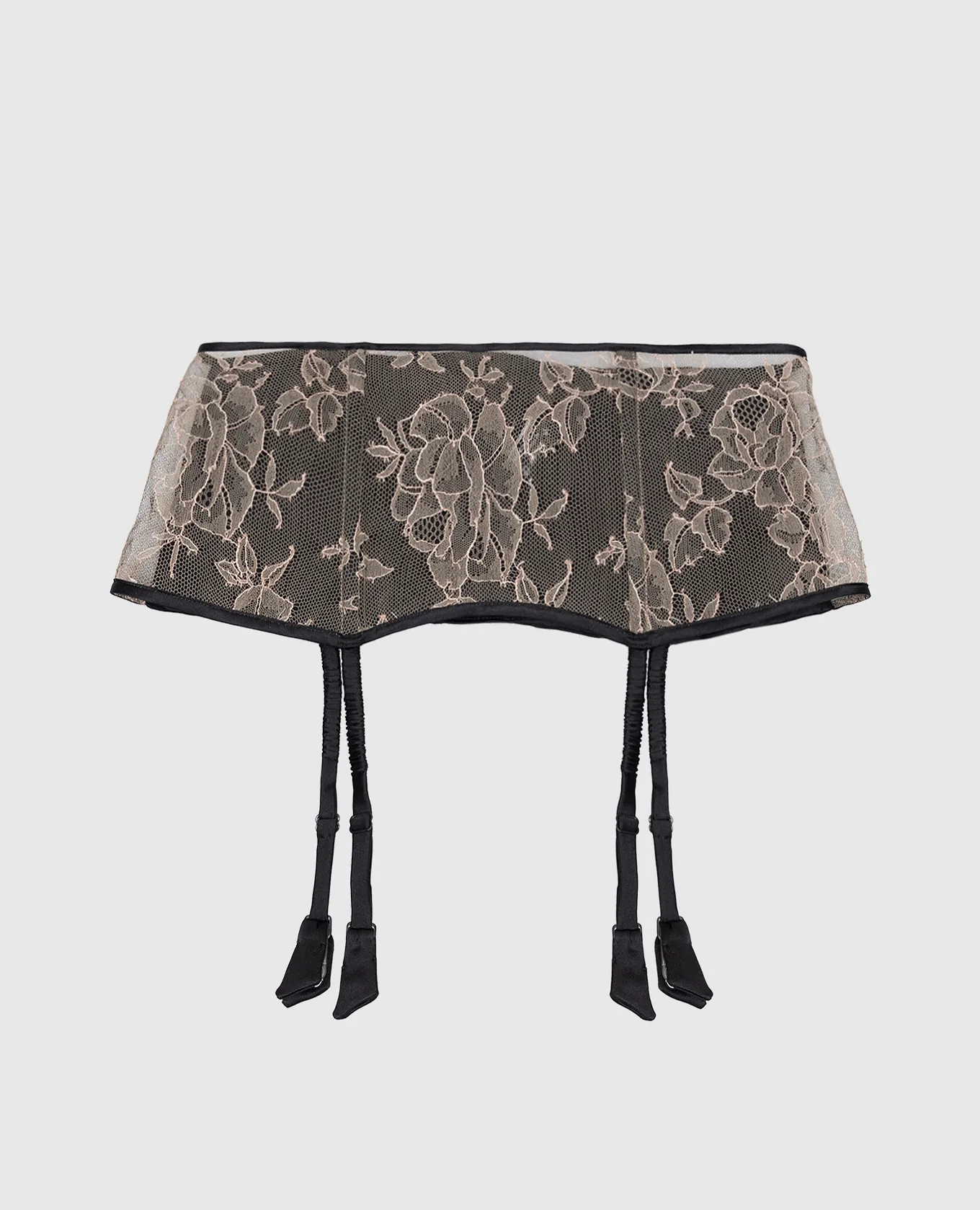 Carine Gilson Beige lace belt for stockings