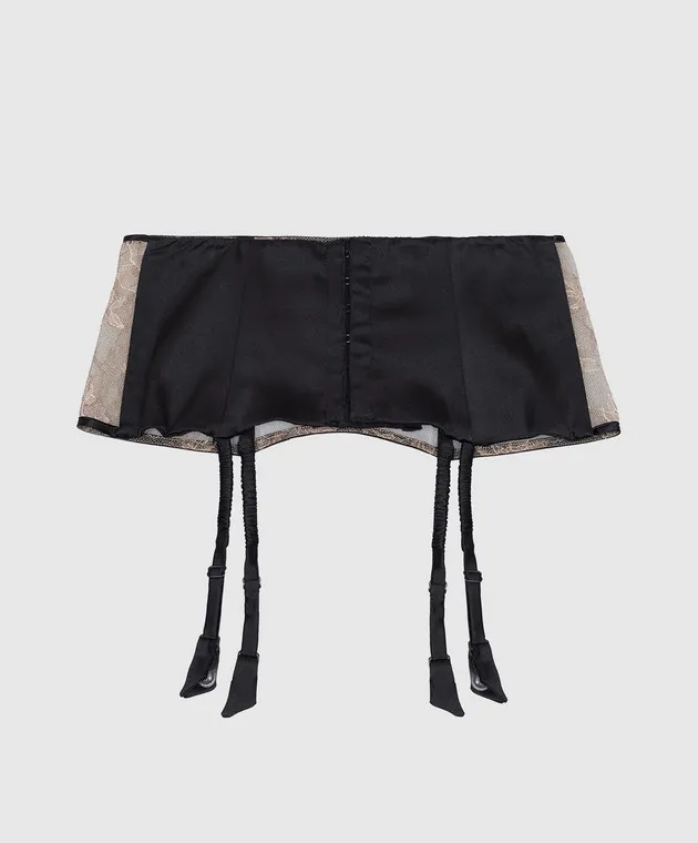 Carine Gilson Beige lace belt for stockings