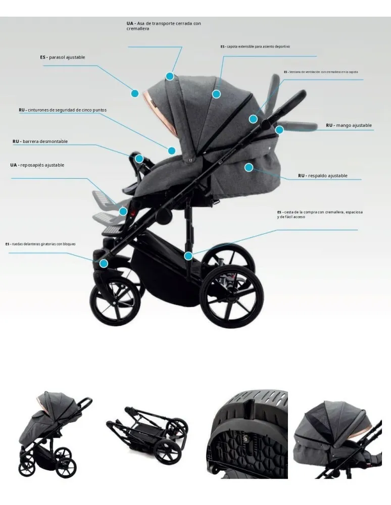 CARRO DUO RIMINI ECOPIEL VERDE