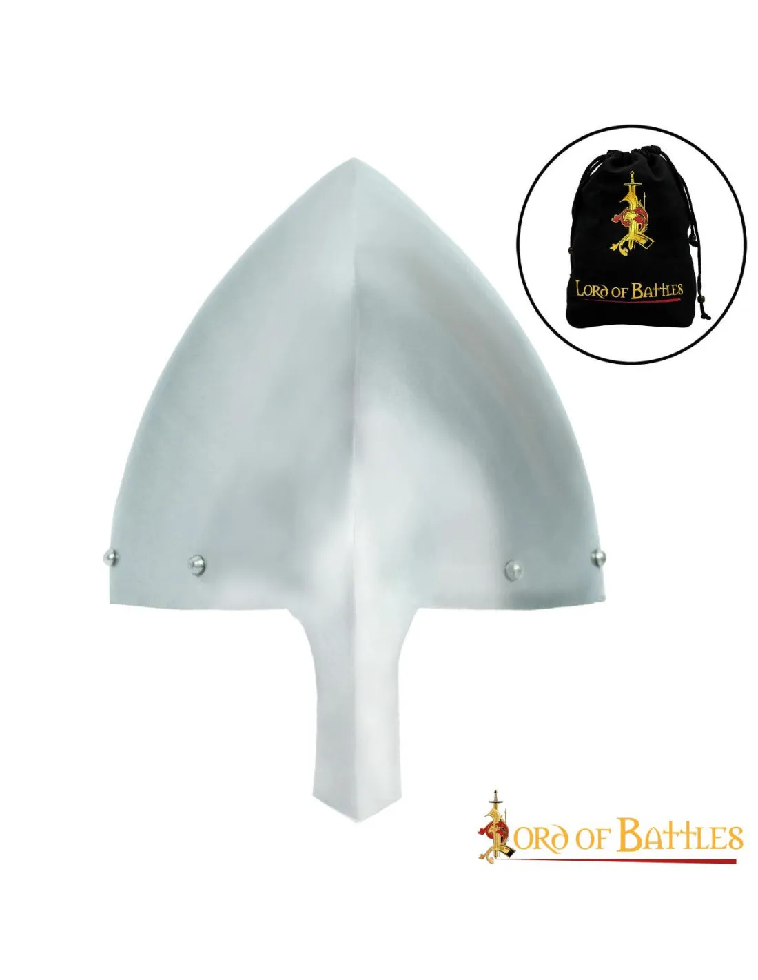 Casco nasal Olmutz siglo XI con forro de cuero, 16 g.