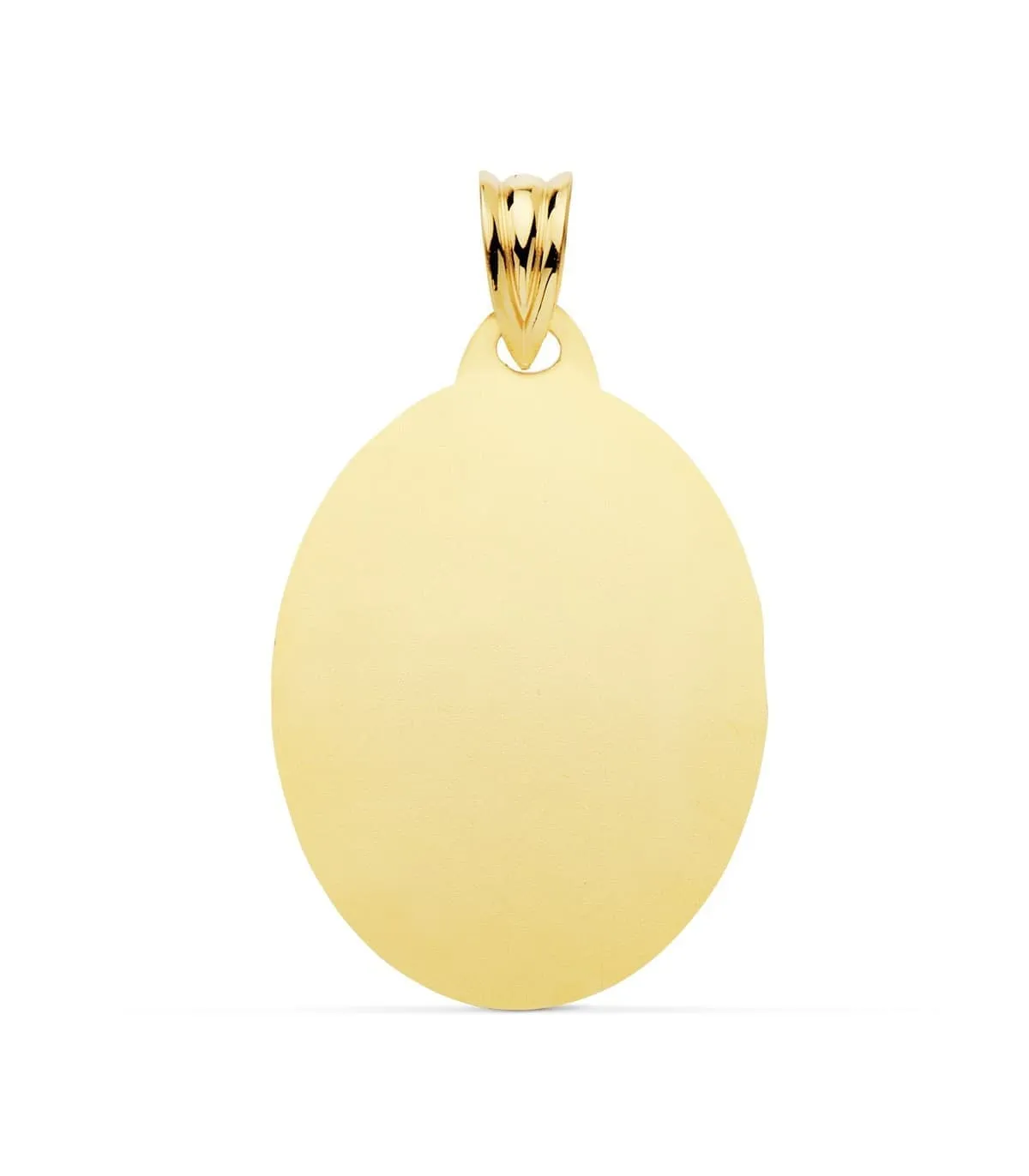 Chapa Oval Brillo Oro 18K 26mm