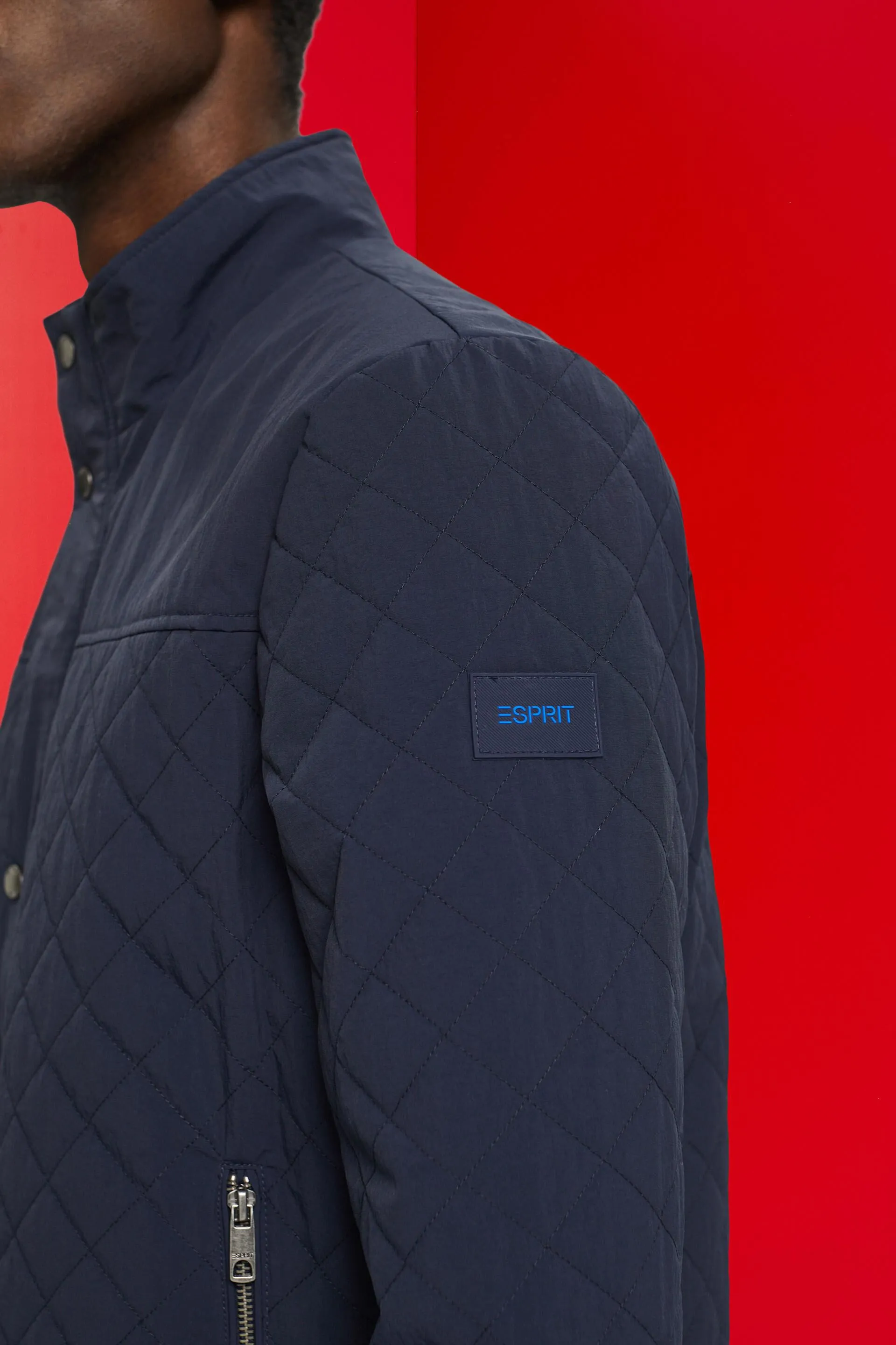 Chaqueta acolchada estilo motero