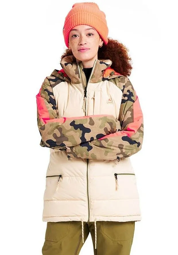CHAQUETA BURTON KEELAN  CREAM BRULEE/MARTINI OLIVE/TERRA/CAMO  WOMEN´S