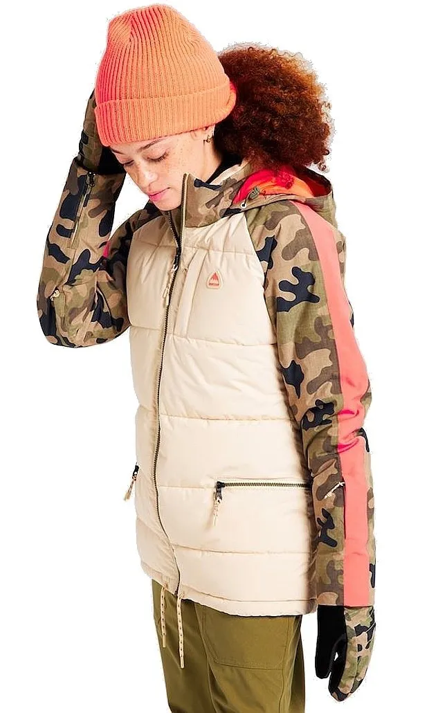 CHAQUETA BURTON KEELAN  CREAM BRULEE/MARTINI OLIVE/TERRA/CAMO  WOMEN´S