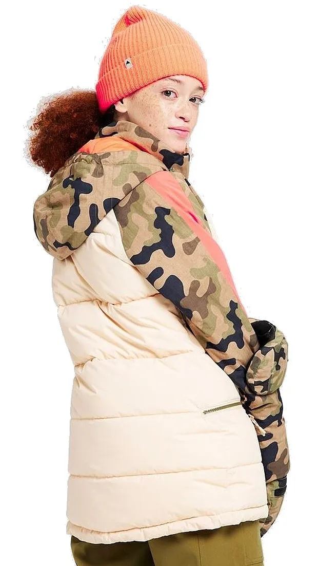 CHAQUETA BURTON KEELAN  CREAM BRULEE/MARTINI OLIVE/TERRA/CAMO  WOMEN´S