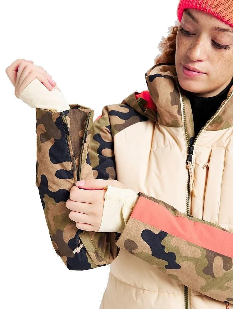 CHAQUETA BURTON KEELAN  CREAM BRULEE/MARTINI OLIVE/TERRA/CAMO  WOMEN´S