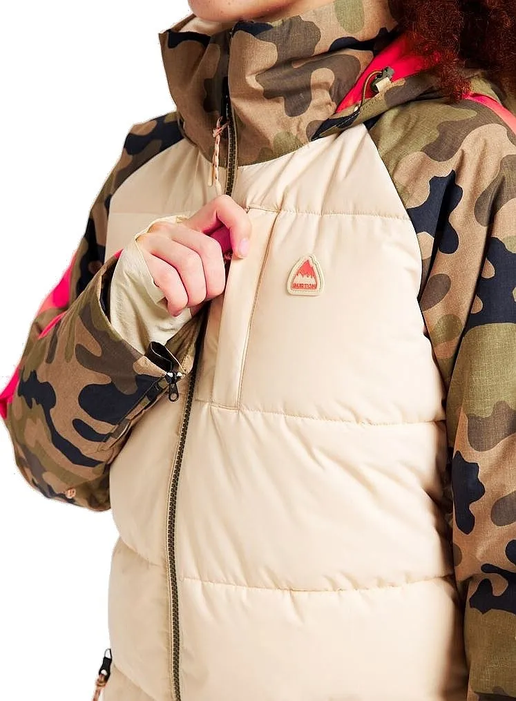 CHAQUETA BURTON KEELAN  CREAM BRULEE/MARTINI OLIVE/TERRA/CAMO  WOMEN´S