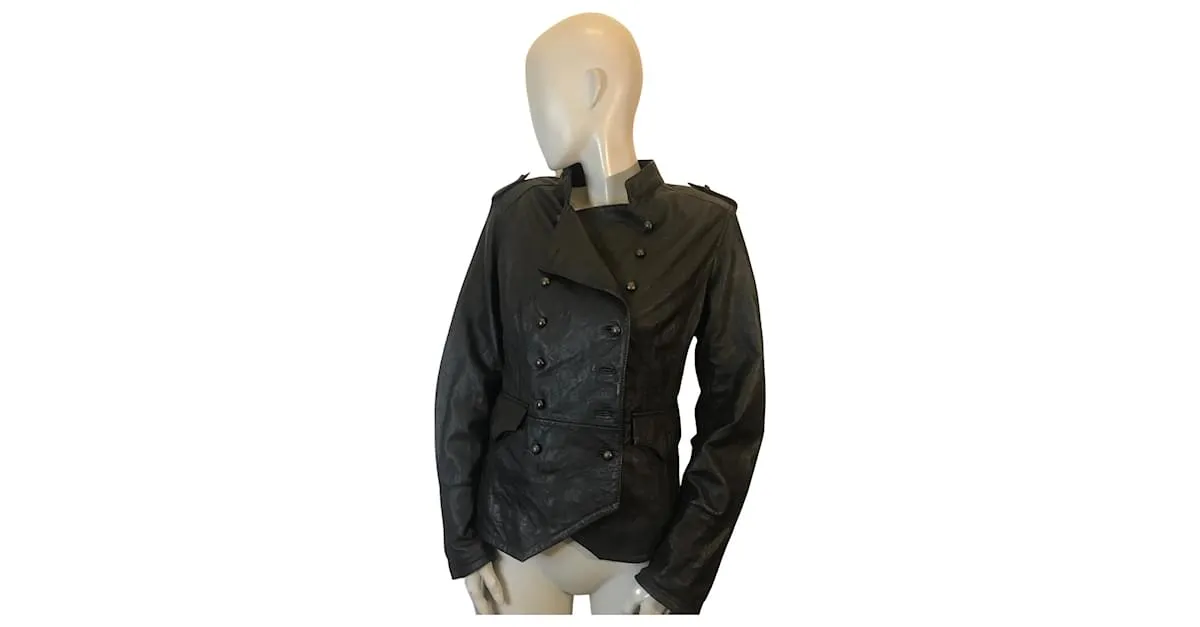 Chaqueta de cuero Kookaï Marrón oscuro 