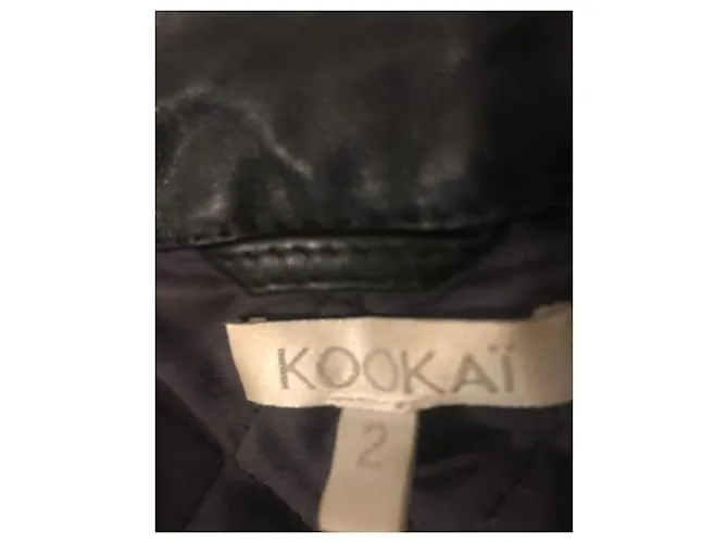 Chaqueta de cuero Kookaï Marrón oscuro 