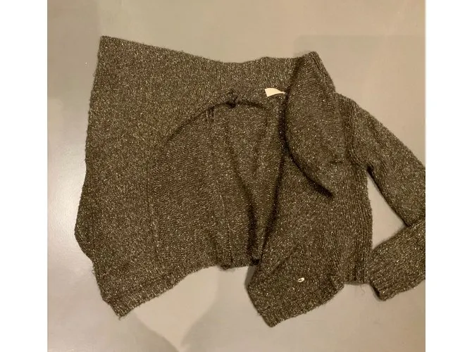 Chaqueta marrón e hilo de oro BDBA T. 38 Dorado Marrón oscuro 