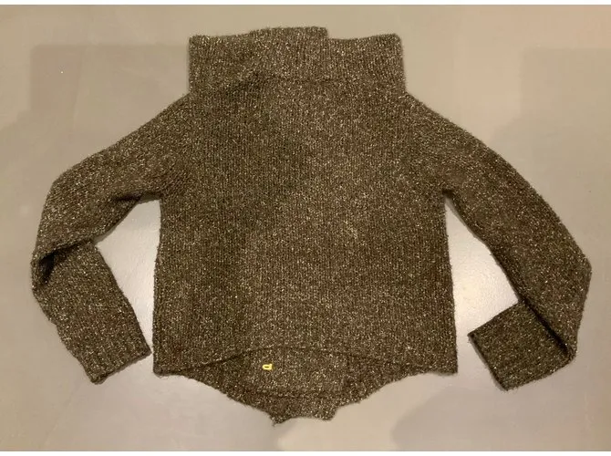Chaqueta marrón e hilo de oro BDBA T. 38 Dorado Marrón oscuro 