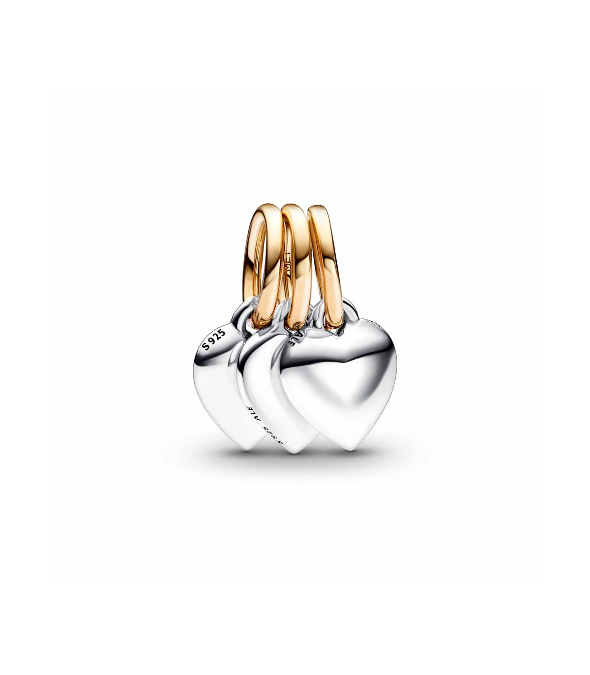 CHARM COLGANTE PANDORA BICOLOR DIVISIBLE TRIPLE AMISTAD EN DOS TONOS  762722C00