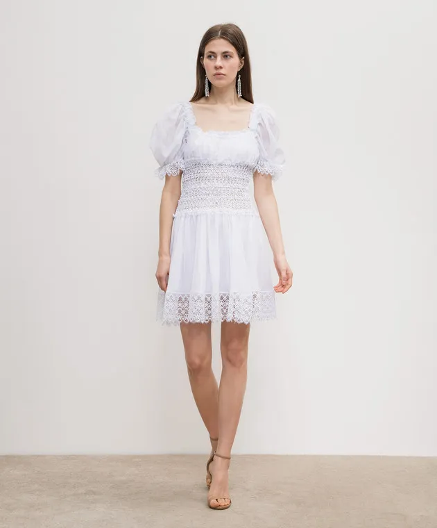 Charo Ruiz Melissa white dress with lace