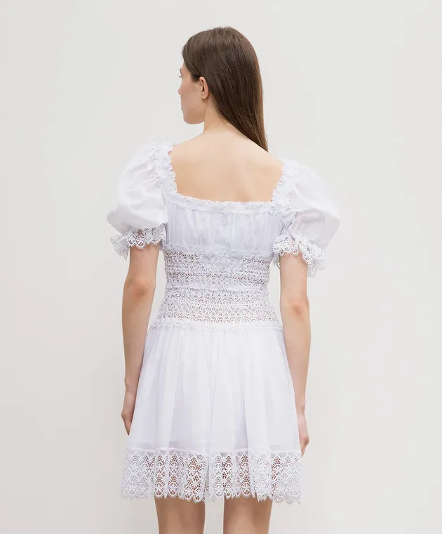 Charo Ruiz Melissa white dress with lace
