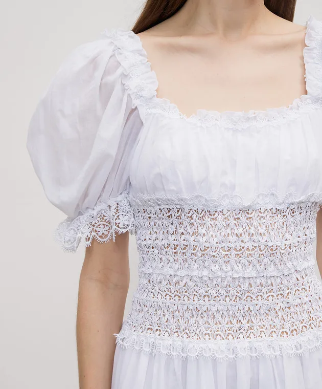 Charo Ruiz Melissa white dress with lace