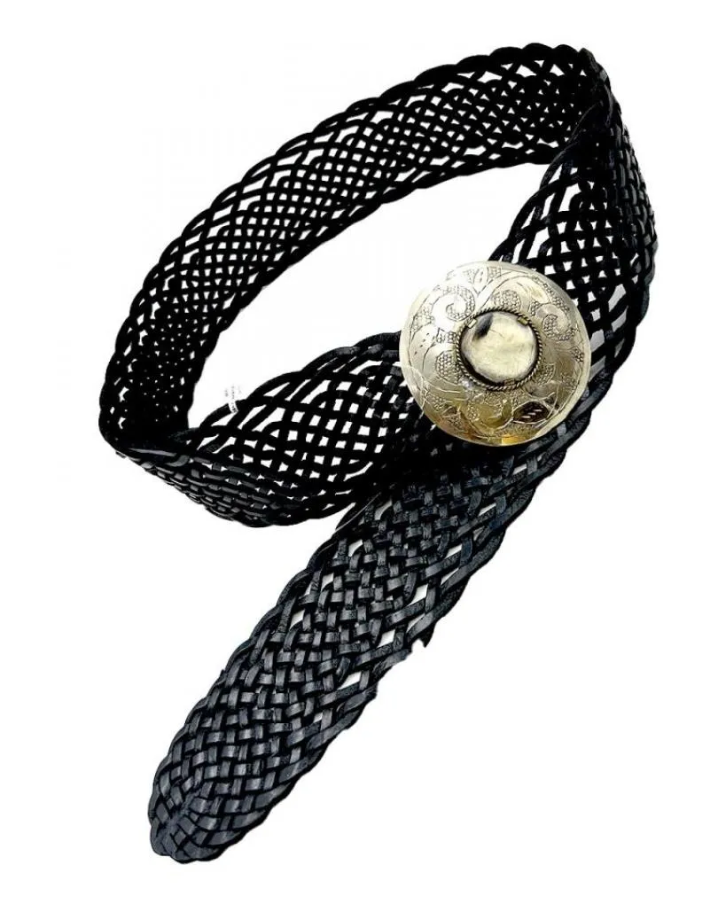 CINTURONES PIEL ANCHOS NEGROS ESTILO BOCHO CHIC ATEMPORAL