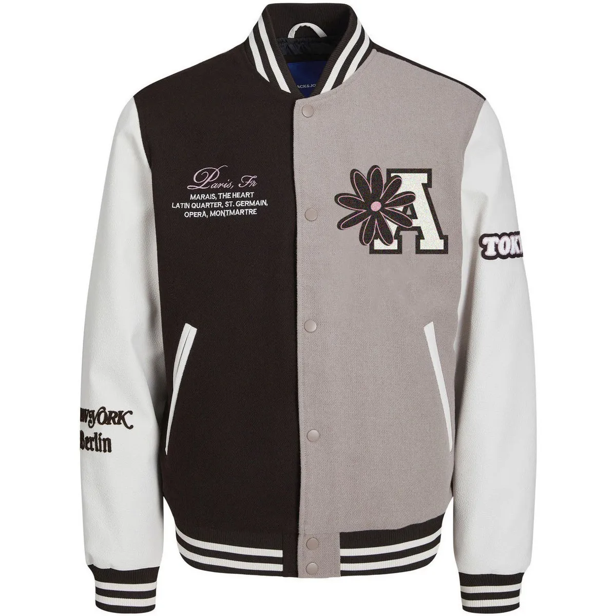 College Wool Blend Bomber