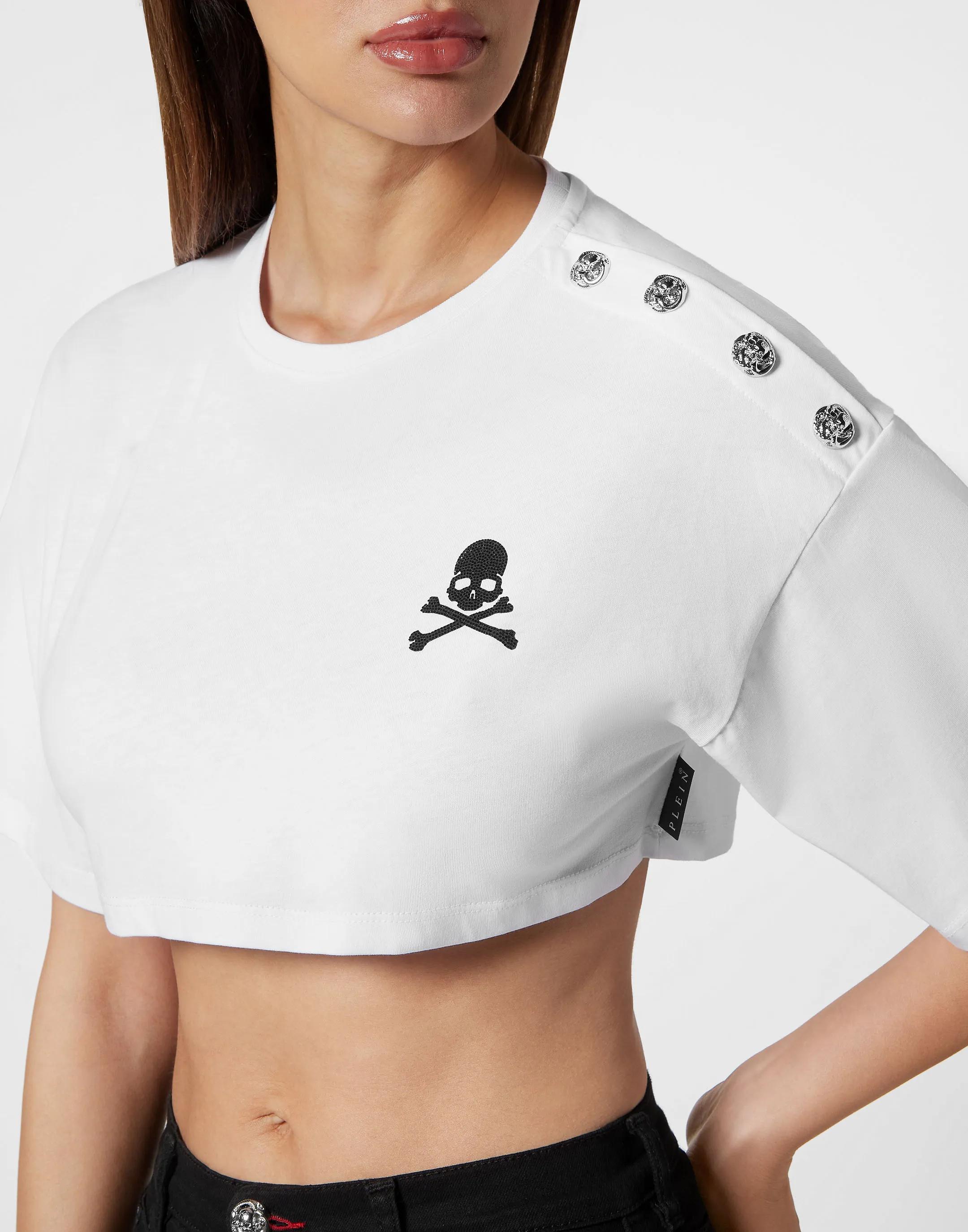 CROPPED TSHIRT SKULL&BONES