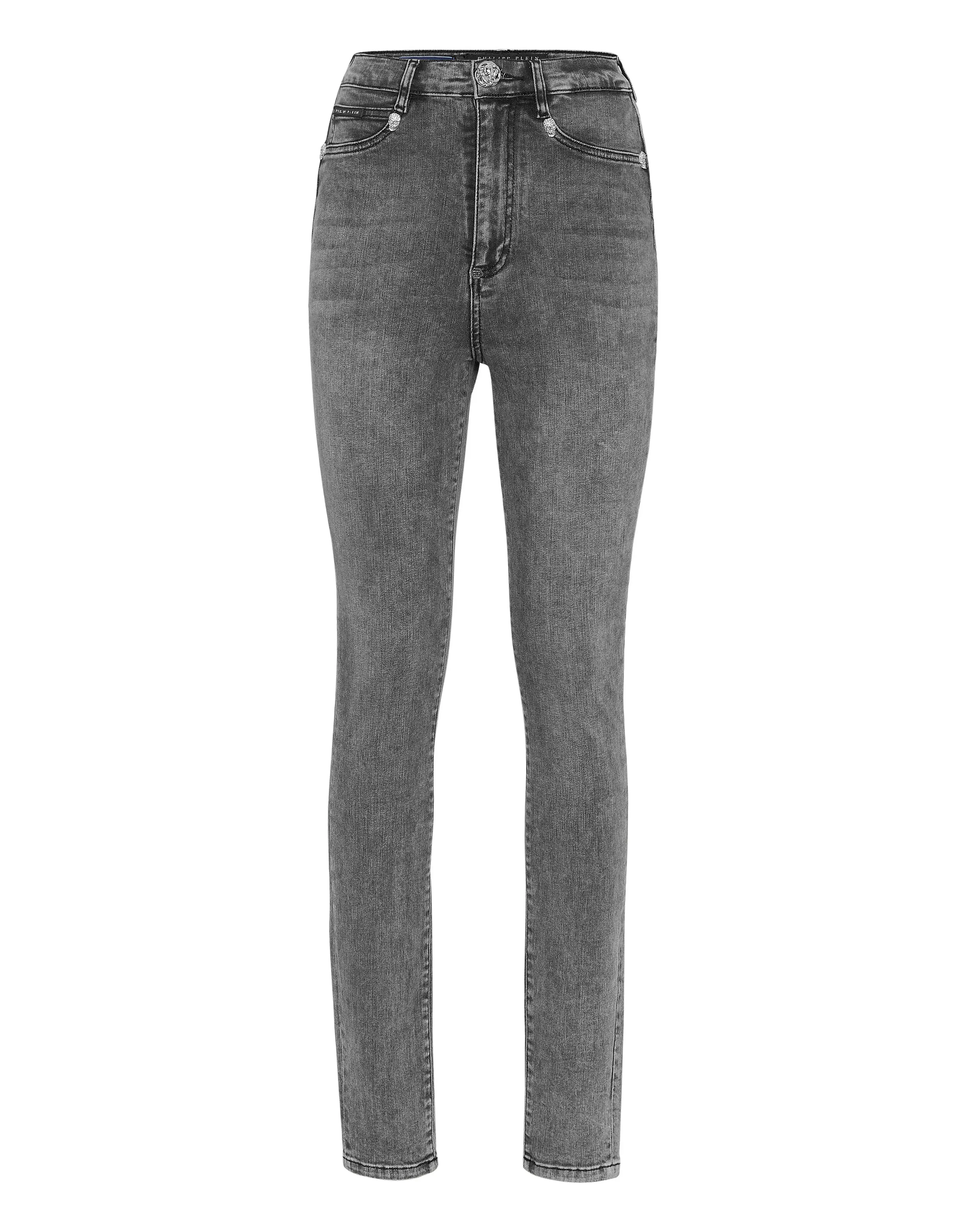 Crystal Skull Denim Super High Waist Jegging